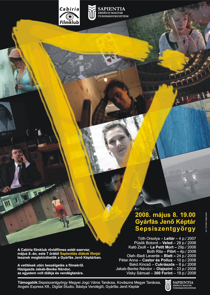 Cabiria filmklub, Sapientia, diákfilmek, Sepsiszentgyörgy, film szak